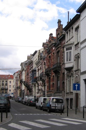 Van Campenhoutstraat, onpare kant, zicht in de richting van de Notelaarsstraat, 2006