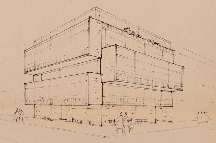 Veronesestraat 48 en Tintorettostraat 1, niet uitgevoerd ontwerp van een appartementsgebouw, in 1970 getekend door architect Jacques Dolphyn, SAB/OW 80465 (1970). 