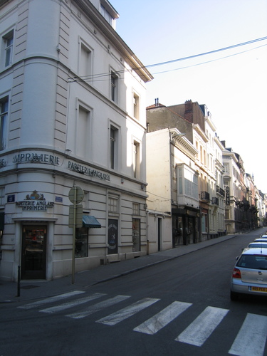 Rue de la Concorde, vue du coté impair depuis l'avenue Louise, 2006