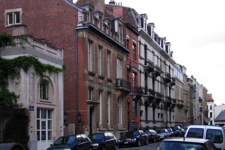 Rue Jacques Jordaens, côté impair, 2005