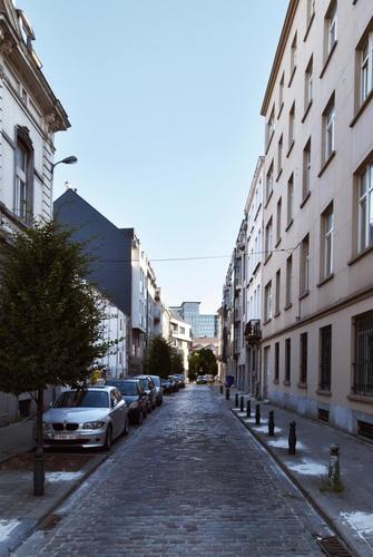 Rue de l’Angle, vue depuis le boulevard Baudouin, 2016