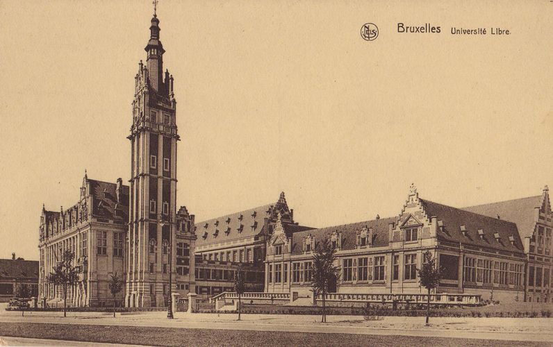 Zicht op de Université Libre de Bruxelles (Verzameling postkaarten Dexia Bank)