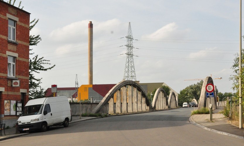 Rampe du Lion, vue du pont Albert depuis l’avenue Zénobe Gramme, ARCHistory / APEB, 2012