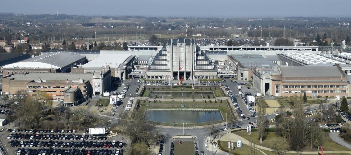 Place de Belgique, vue depuis l’Atomium, ARCHistory / APEB, 2018