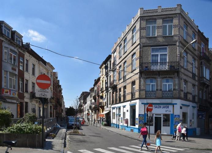 Rue du Champ de la Couronne, vue depuis le boulevard Bockstael vers l’ouest, (© APEB, 2017)