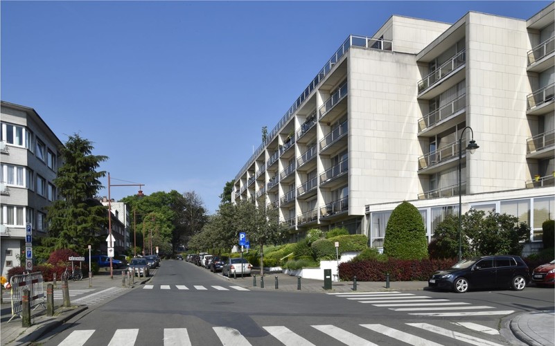 Avenue Eugène Hubert, vue vers l’avenue Ernest Masoin, ARCHistory / APEB, 2018