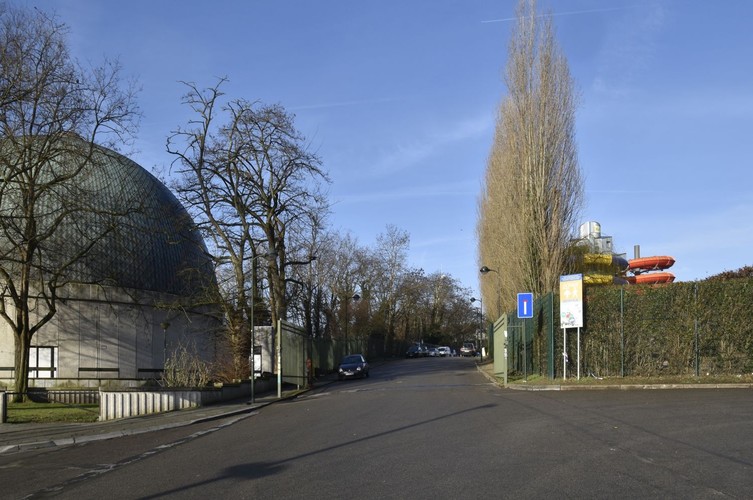 Avenue du Football, vue depuis l’avenue de Bouchout, ARCHistory / APEB, 2018