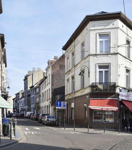 Rue Jan Bollen, vue depuis la rue Fransman, ARCHistory / APEB, 2018