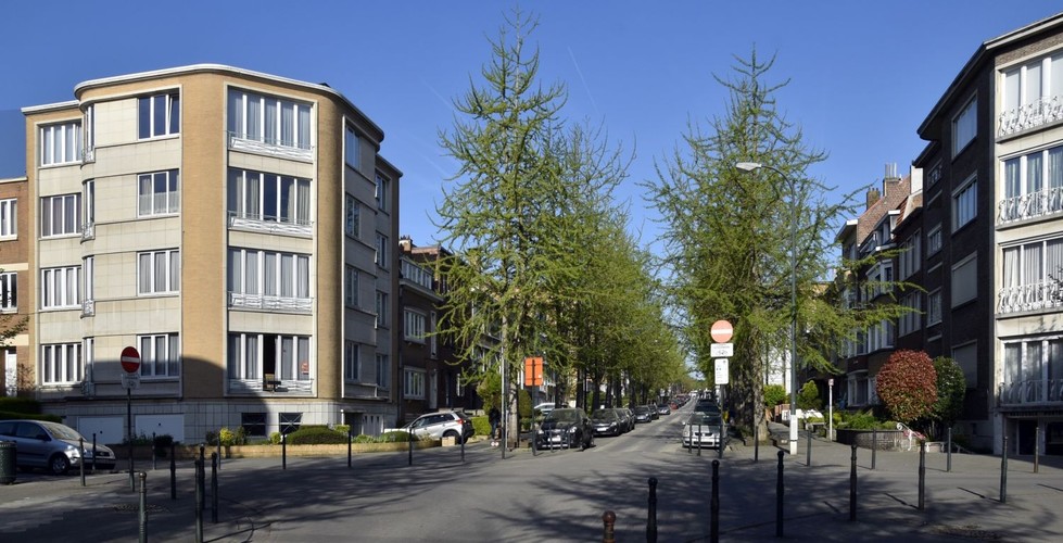 Avenue Jean-Baptiste Depaire, vue depuis l’avenue Kufferath vers l’ouest, ARCHistory / APEB, 2018