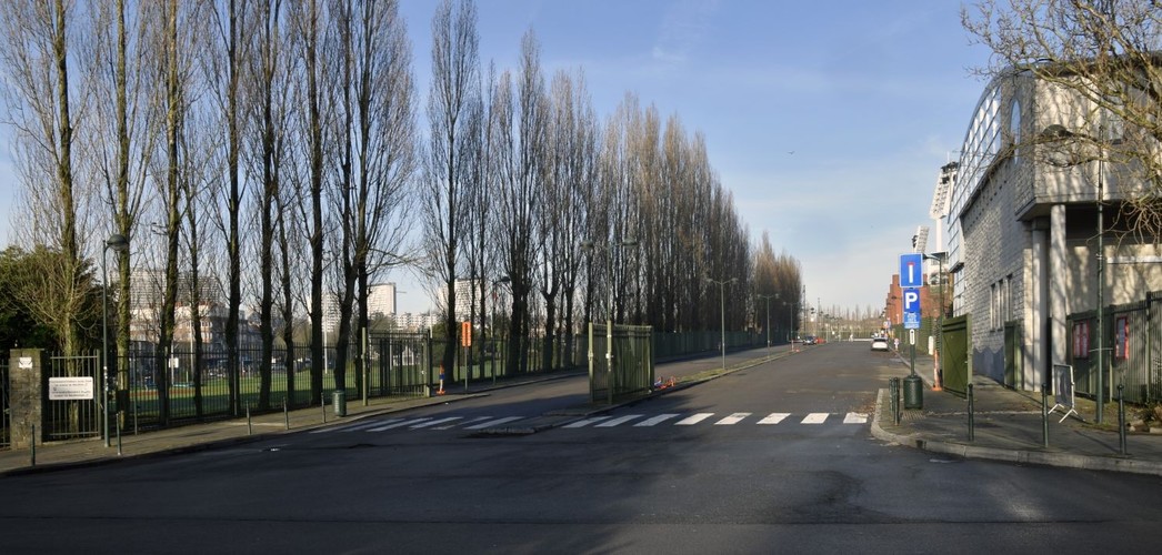 Avenue de Marathon, vue depuis l’avenue de Bouchout, ARCHistory / APEB, 2018