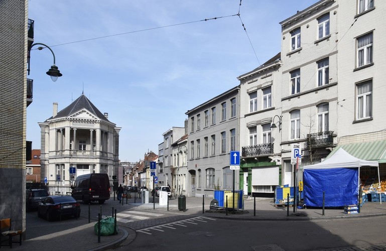 Rue Mode Vliebergh, vue depuis la rue Fransman vers le nord, ARCHistory / APEB, 2018