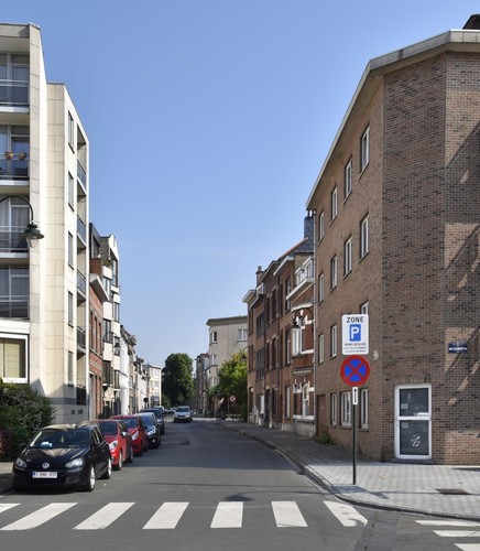 Théophile de Baisieuxstraat vanuit de de Laubespinstraat in noordelijke richting, ARCHistory / APEB, 2018