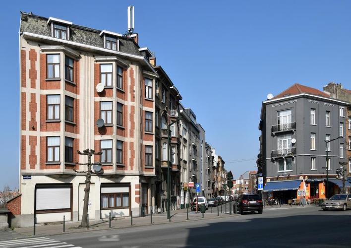 Rue Verhoeven, vue depuis le boulevard Émile Bockstael, 2017
