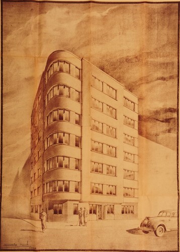 Avenue du Diamant 171, perspective, architecte Armand Cornut, ACS/Urb. 70-171 (1937).