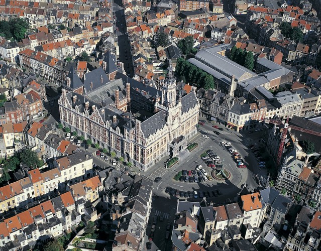 Place Colignon, vue aérienne, © Wim Robberechts