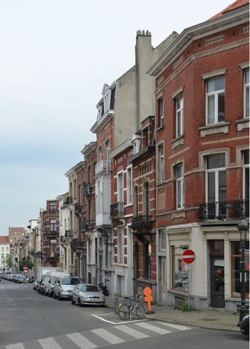 Quinauxstraat, zicht op de onpare zijde, 2014