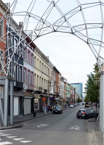 Brabantstraat, zicht vanaf het Liedtsplein, 2014