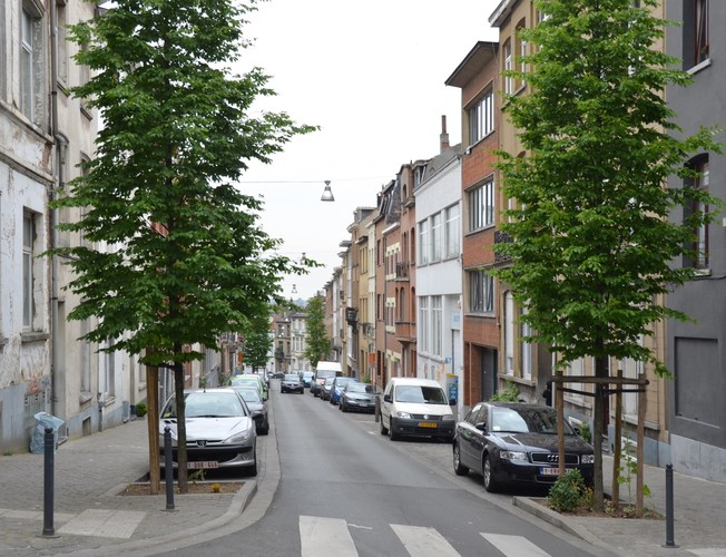 Rue Brichaut, vue depuis la rue de la Poste, 2014