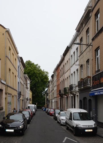 Rue d'Hoogvorst, vue depuis la rue de Brabant, 2014