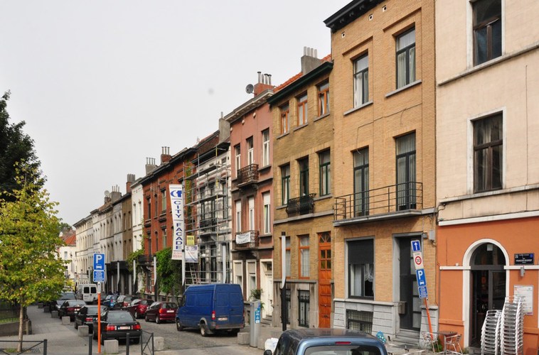 Rue François Degreef, vue depuis la chaussée de Haecht, 2013
