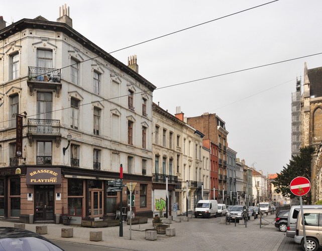 Rue Hancart, vue depuis la chaussée de Haecht, 2013