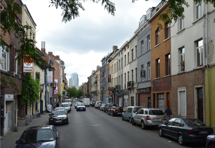 Rue des Coteaux, vue depuis la rue Thiéfry, 2014
