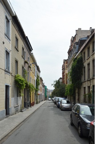 Rue L'Olivier, vue vers la chaussée de Haecht, 2014