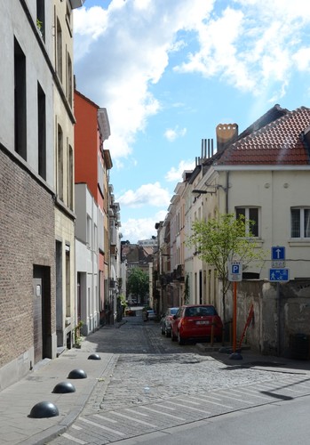 Rue Massaux, vue depuis la rue Philomène, 2014