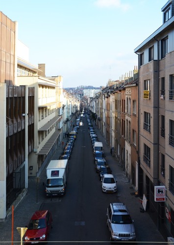 Rue Vifquin, vue depuis la chaussée de Haecht, 2014