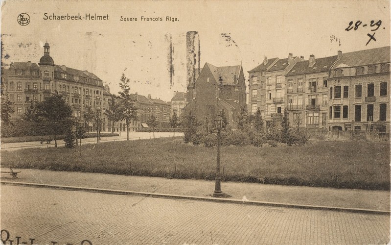 Vue du square François Riga, (Collection Dexia Banque-ARB-RBC)