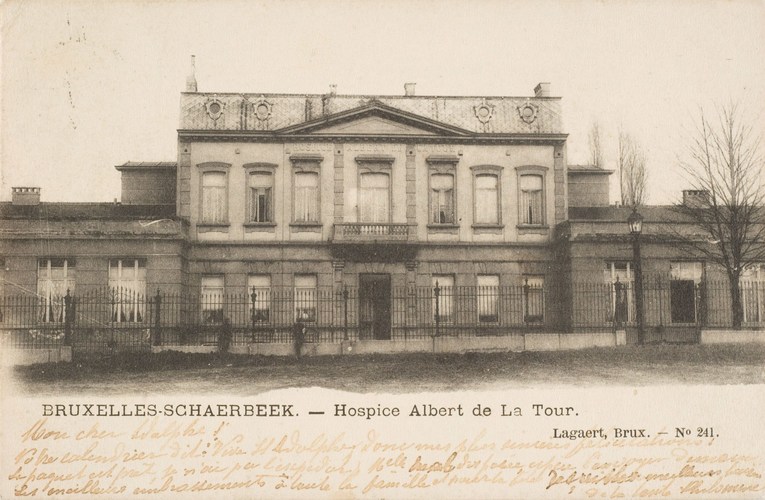 Rue Thomas Vinçotte, ancien hospice Albert de Latour (Collection Dexia Banque-ARB-RBC).