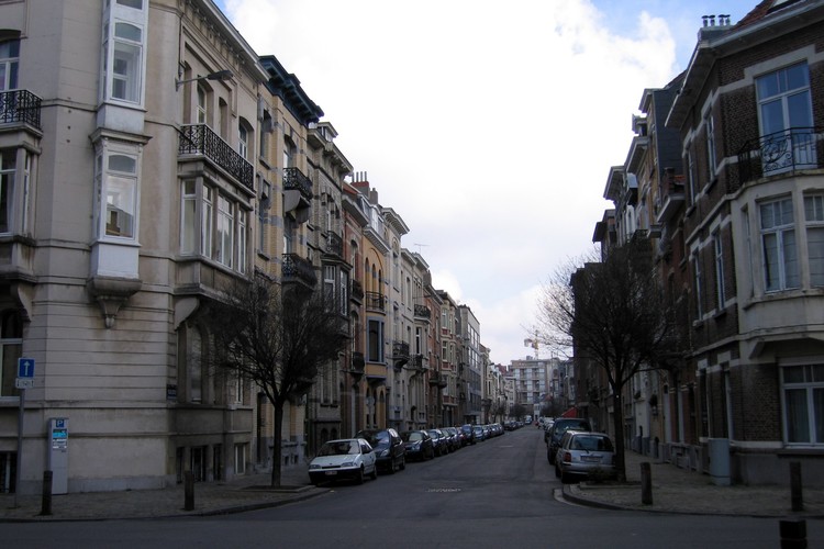 Rue des Atrébates 9, vue vers l'avenue de Tervuren, 2007