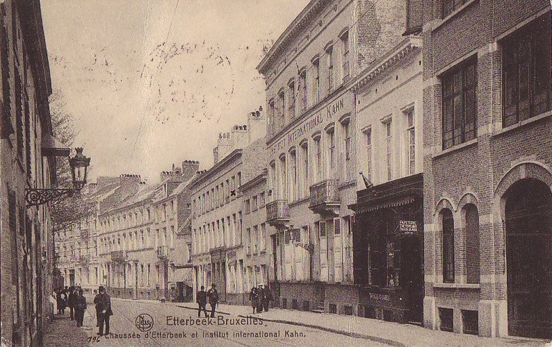 Chaussée d'Etterbeek, cachet de la poste de 1913 (Collection de Dexia Banque)