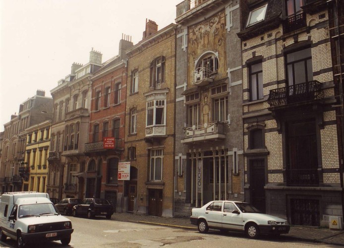Frankenstraat, huizenrij onpare zijde naar de Keltenlaan, 1994