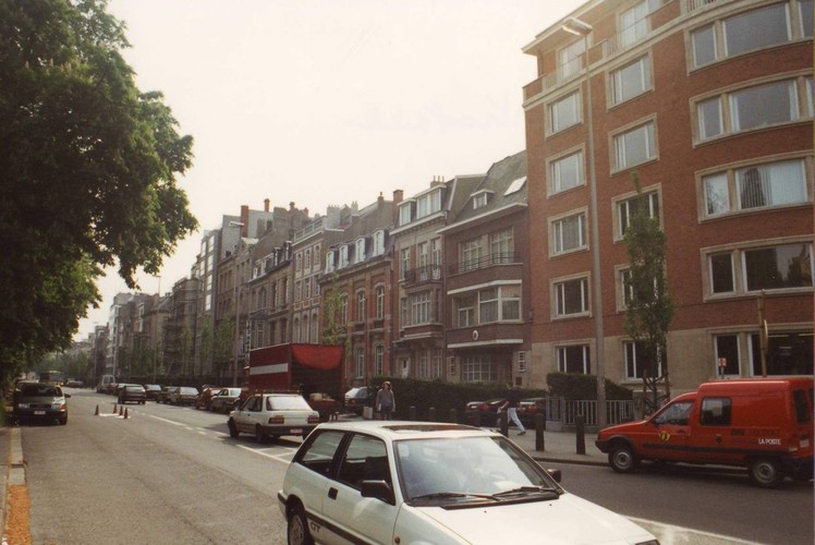 Avenue des Gaulois, enfilade vers la porte de Tervueren, 1994