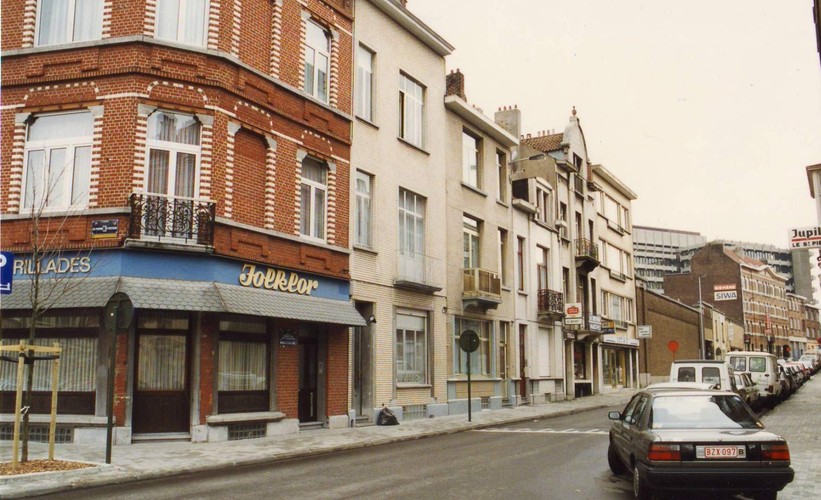Grote Haagstraat, pare zijde vanop het Sint-Pietersplein, 1994