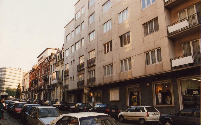 Menapiërsstraat, onpare zijde naar Stafhouder Braffortstraat, 1993
