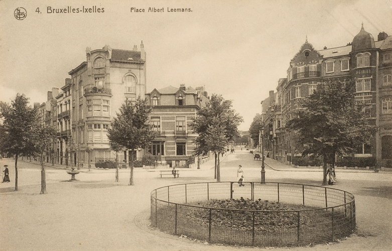 Vue de la place Leemans, s.d. (Collection de Dexia Banque)