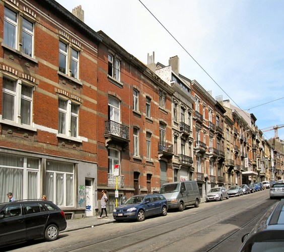 Rue de la Brasserie, vue d’ensemble du côté impair, 2010