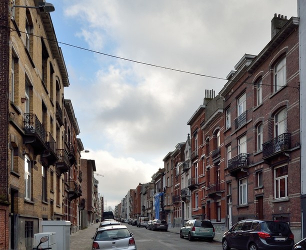 Rue César Franck, vue d’ensemble depuis la rue de l’Automne, 2014