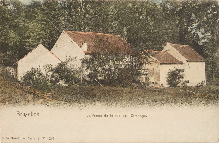 Rue de l’Ermitage (Collection de cartes postales Dexia Banque).