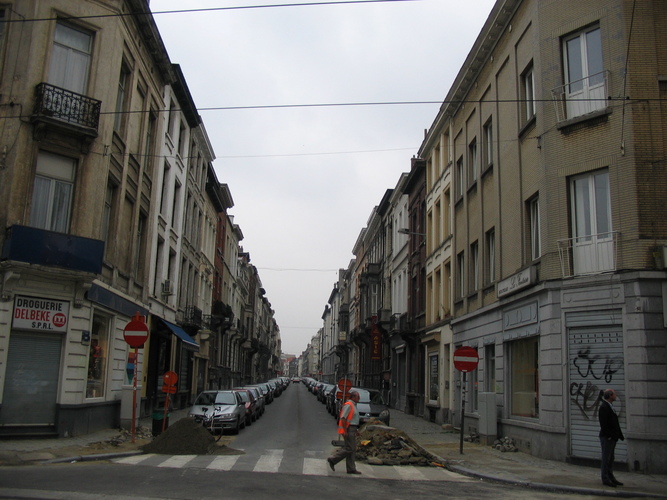 Rue Faider depuis la rue du Bailli, 2005