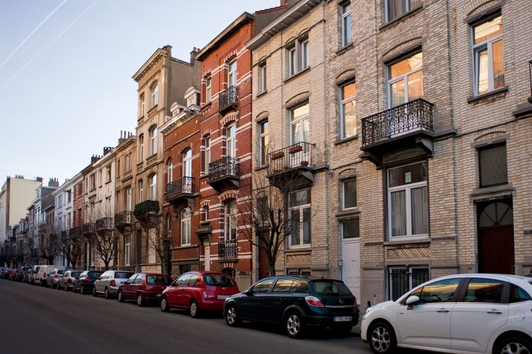 Rue François Roffiaen, maisons de style éclectique du côté pair, 2012