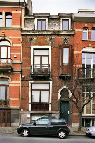 Rue Franz Merjay 45, maison avec des éléments Art nouveau, arch. A. PETRY, 1899 (photo 2006).