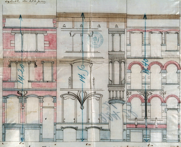 Rue Franz Merjay 73, 71 et 69, élévation, ACI/Urb. 139-69 (1901).