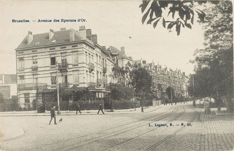 Avenue Guillaume Macau 1, s.d (Collection de cartes postales Dexia Banque).