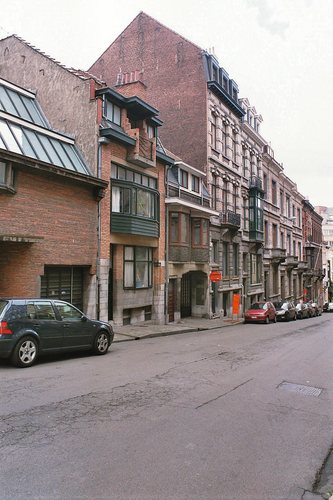 Rue Paul Spaak, vue d’ensemble du côté pair, 2009