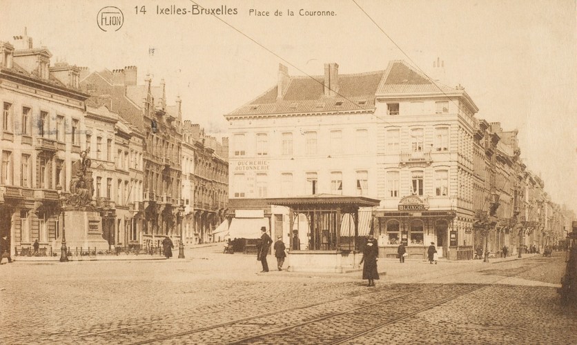 Place Raymond Blyckaerts, vers 1900 , (Collection Dexia Banque).