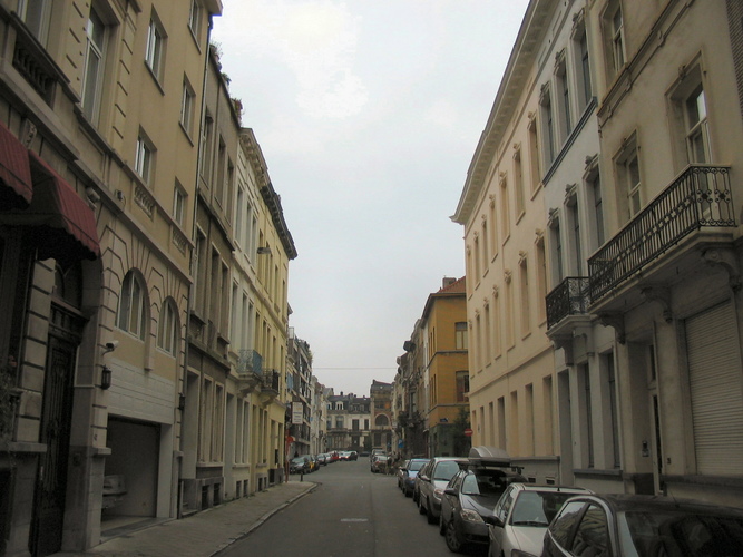 Rue Veydt, depuis la commune de Saint-Gilles, 2005