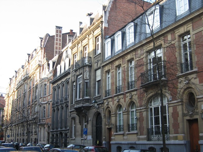 Onpare zijde Blanchestraat, geheel van huizen in Beaux-Artsstijl, 2004